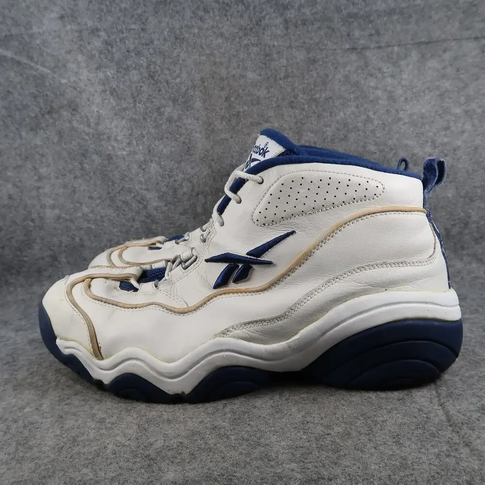 Reebok Shoes Mens 13 Basketball Sneaker Vintage Retro Trainers DMX White Blue